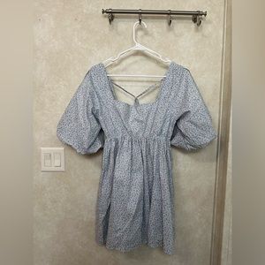 Floral puff sleeve dress